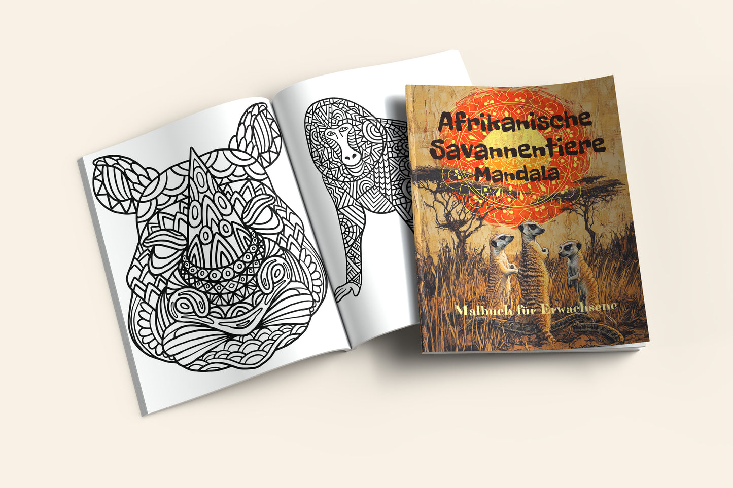 Malbuch Afrikanische Savannentiere Mandalas (PDF)